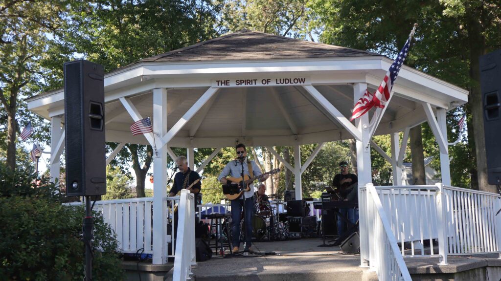 A band plays during Ludlow's Fall Fest.